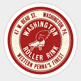 Vintage Roller Skating Washington Pennsylvania Sticker